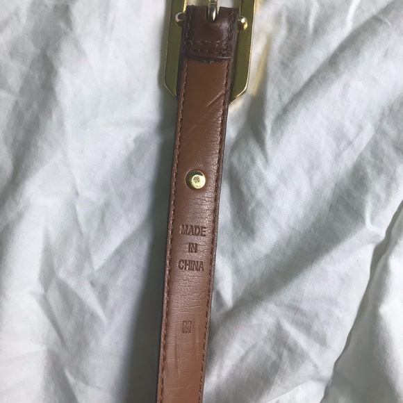 RALPH LAUREN BROWN LEATHER BELT - SIZE M - Picture 3 of 4